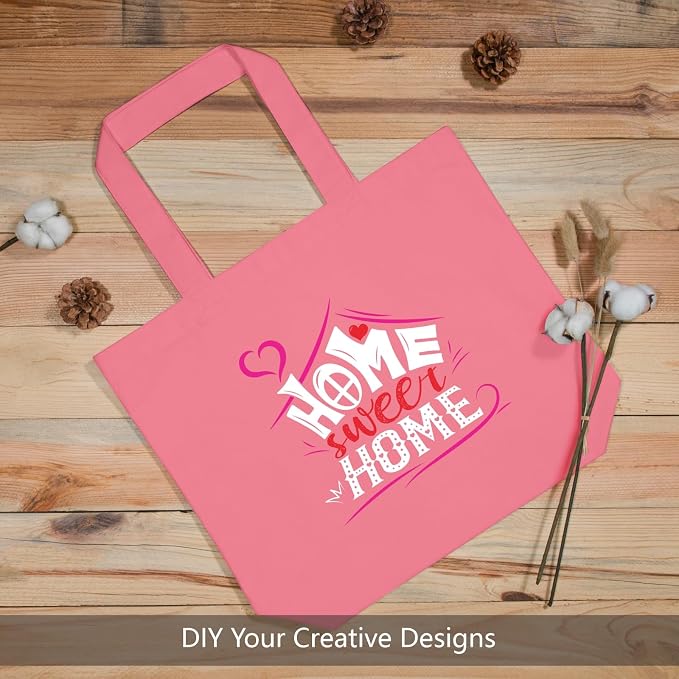 TOPDesign 1-Pack Super Strong Large 12oz Cotton Canvas Tote Bag, Reusable - Image 3
