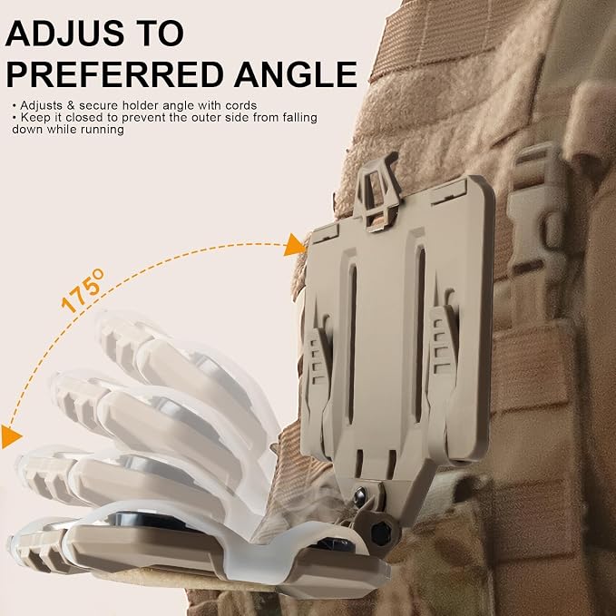 Plate Carrier Accessories Tactical Gear Molle Vest Phone Chest Mount Holder - Image 3