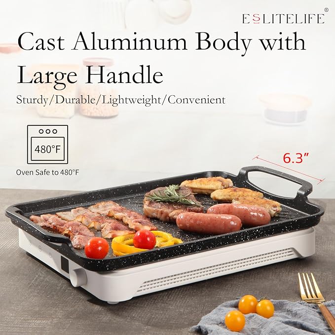 ESLITE LIFE 11" x 17" Nonstick Grill Pan - Image 6