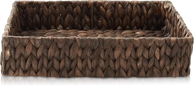 Casafield Set of 2 Bathroom Storage Baskets, Espresso - Image 4