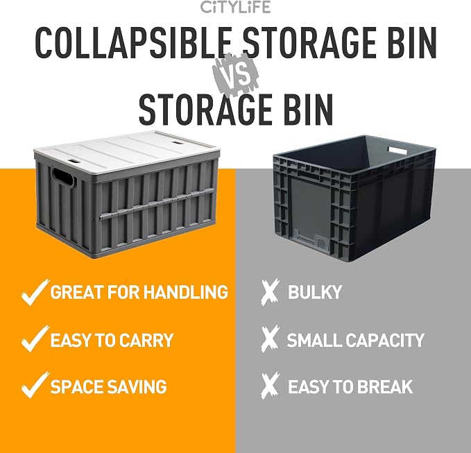 Citylife 64L Collapsible Storage Bins - Image 6