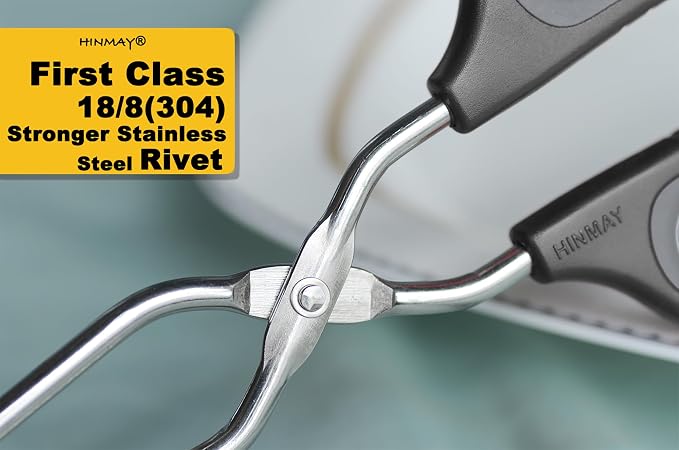 Stainless Steel Scissor Tongs Cooking Tongs Set - Image 4