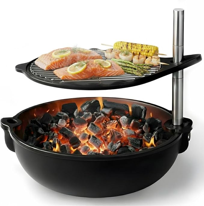 Bola Grill Traveler Portable Charcoal Grill – Small Tabletop BBQ Grill - Image 2