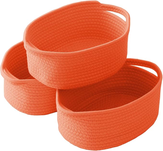 Woven Basket, Small Rope Storage Bin by JMvicyroam