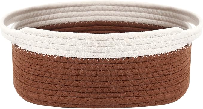 Woven Basket, Small Rope Storage Bin by JMvicyroam