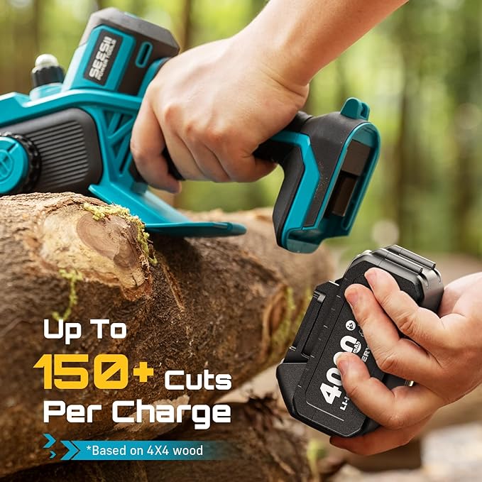SEESII 8-Inch Cordless Mini Chainsaw, 2025 Upgraded Brushless Motor, Electric - Image 5
