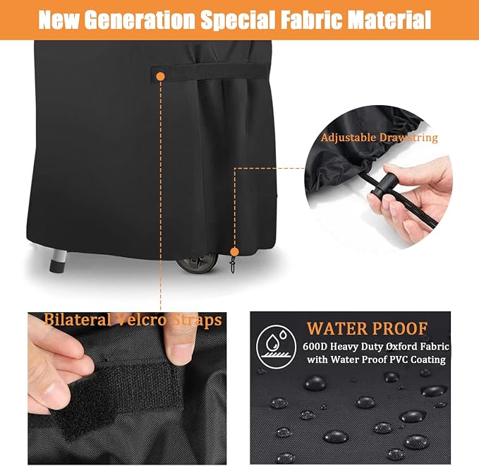 Grill Cover for Charbroil Bistro Pro Electric Grill, Waterproof Outdoor Griddle - Image 4