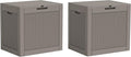 32 * 2 Gallon Outdoor storage deck Box Waterproof ，garden tool, backyard cushion by WTFGO