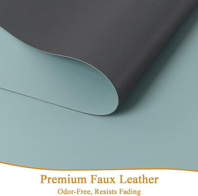 SHACOS Placemats Set of 6 Faux Leather Waterproof Leakproof Wipeable PU - Image 7
