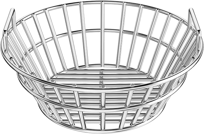 onlyfire Charcoal Ash Basket Fits Medium Big Green Egg, Stainless Steel by onlyfire