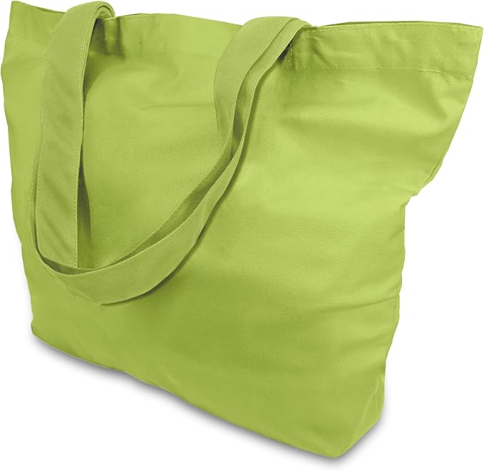 TOPDesign 1-Pack Super Strong Large 12oz Cotton Canvas Tote Bag, Reusable by TOPDesign