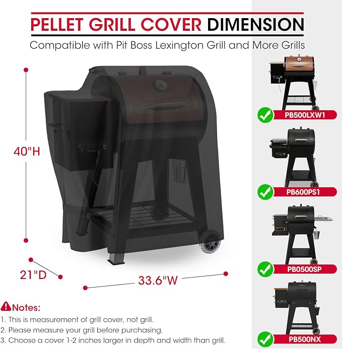 Unicook Pellet Grill Cover for Pit Boss Lexington 500, Pro 600 and Tailgater - Image 2