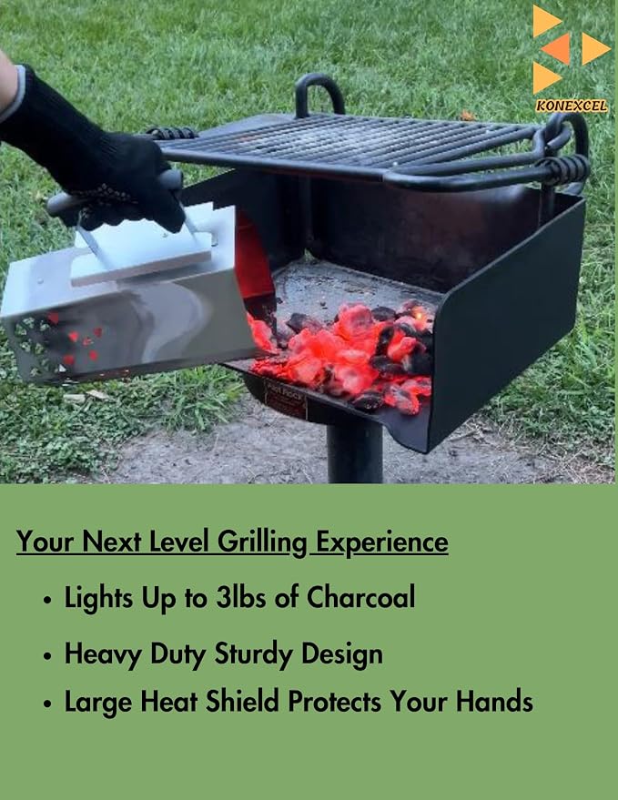 Heavy Duty Charcoal Chimney Starter, XXL Size, BBQ Chimney Starter - Image 5