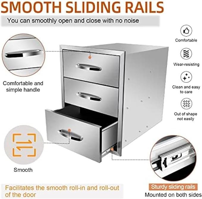 Stainless Steel Outdoor Kitchen Drawers - Image 5