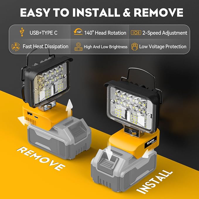 Ecarke Cordless Handheld Flashlight - Image 2