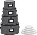 Aokeyee 4 Pcak China Storage Containers, Hard Shell Plates Storage Box by Aokeyee