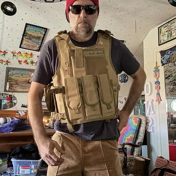YAKEDA Adjustable Tactical Airsoft Training Vest | Camping, Gift - Image 7