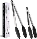 HOTEC Premium Stainless Steel Locking Kitchen Tongs by Hotec