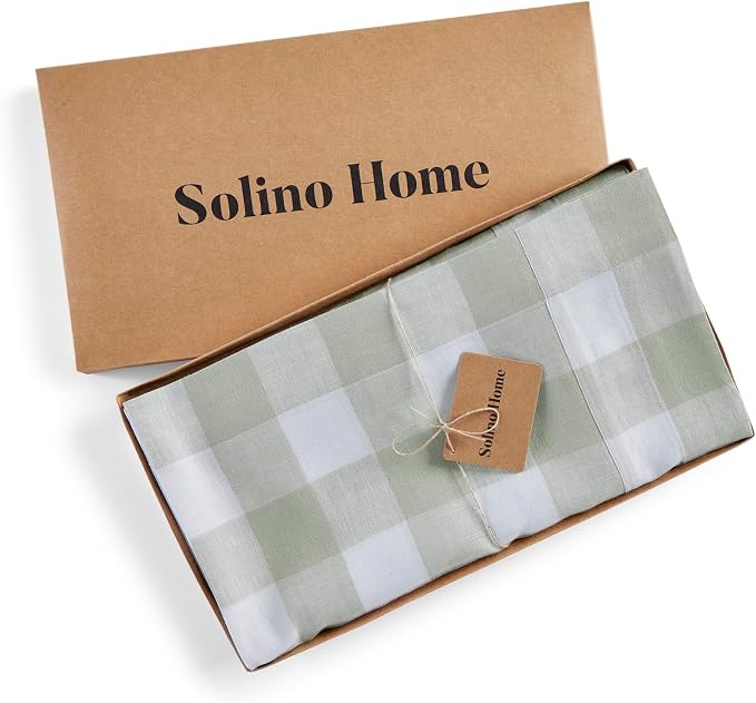 Solino Home Linen Checkered Table Runner 48 Inches - Image 5