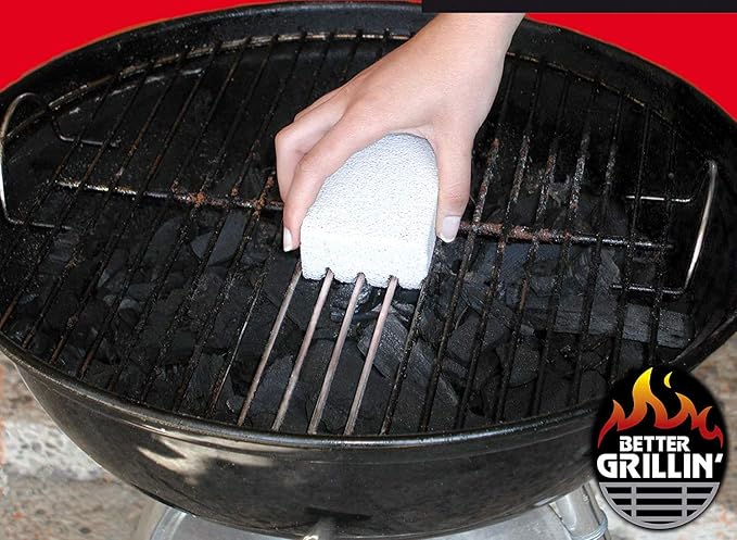 Better Grillin Scrubbin Stone Grill Cleaner Handle-Protect Hands & Nails When - Image 9