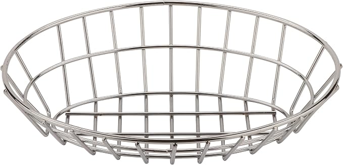 G.E.T. 4-20144 Chrome Oval Metal Wire Basket Metal Wire Baskets Collection - Image 2