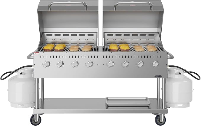 60 in. 8-Burner Commercial Outdoor Propane Gas Grill - Image 2