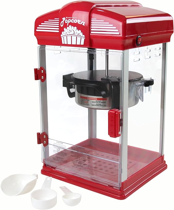West Bend Stir Crazy Movie Theater Popcorn Popper, Gourmet Popcorn Maker Machine - Image 8