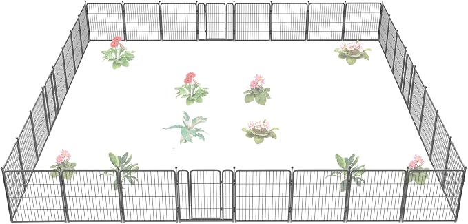 FXW Garden Fence Outdoor for The Yard – 32in x 72.9ft Heavy Duty Metal Animal by FXW