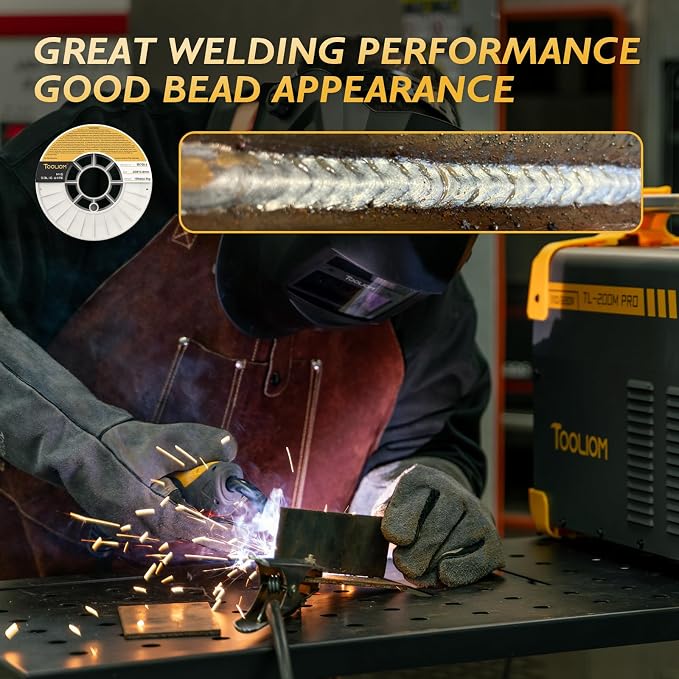 TOOLIOM ER70S-6 .030" Mild Steel MIG Solid Welding Wire on 10-Pound Spool - Image 4