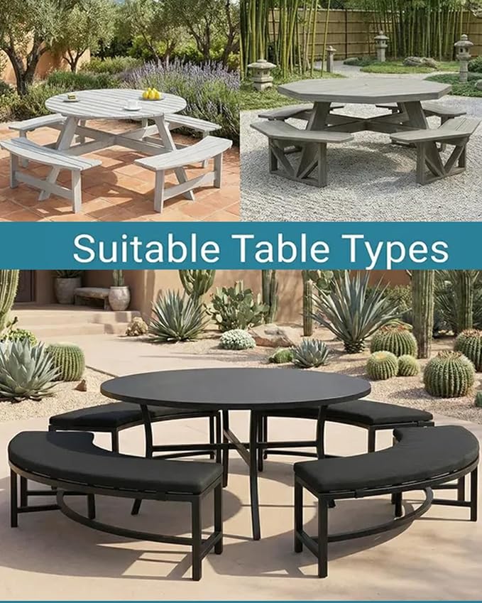 Waterproof Octagon Picnic Table Cover, Fits 90 Inch Outdoor Patio Table Cover - Image 4