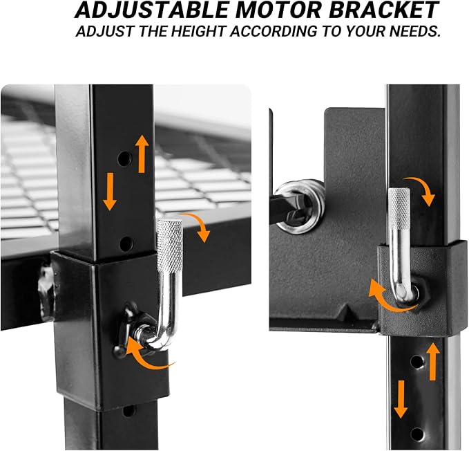 Onlyfire Adjustable Outdoor Camping Rotisserie Grill System and Spit Kit - Image 3
