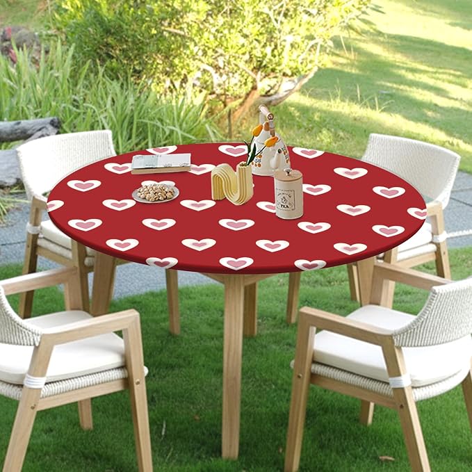 Valentines Day Round Fitted Tablecloth - Image 4