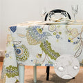 Spring Rectangular Tablecloth 120 x 60 Inch, Print Floral Waterproof Rectangle by ZIWUROAD