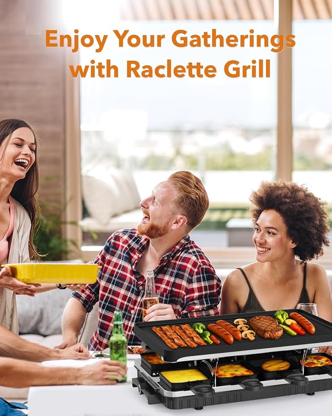 HBN Electric Raclette Table Grill - Image 2