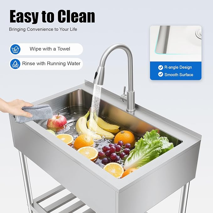 Stainless Steel Laundry Sink - Image 5