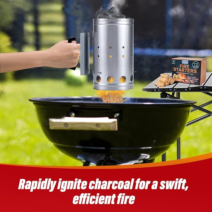 Natural Fire Starters for Grills: Premium Waterproof Quick Firestarters Sticks - Image 7