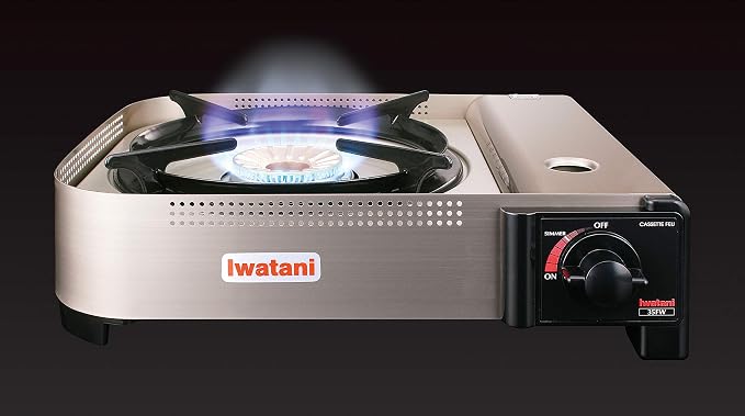 Iwatani 35FW Single-Burner Butane Portable Cooktop Indoor & Outdoor Cooking - Image 7