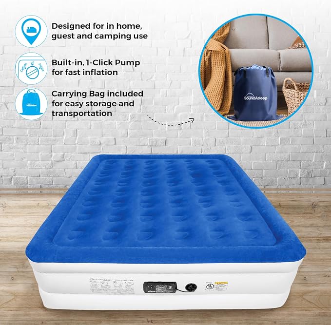 SoundAsleep Products Dream Series Luxury Air Mattress, ComfortCoil Technology - Image 7