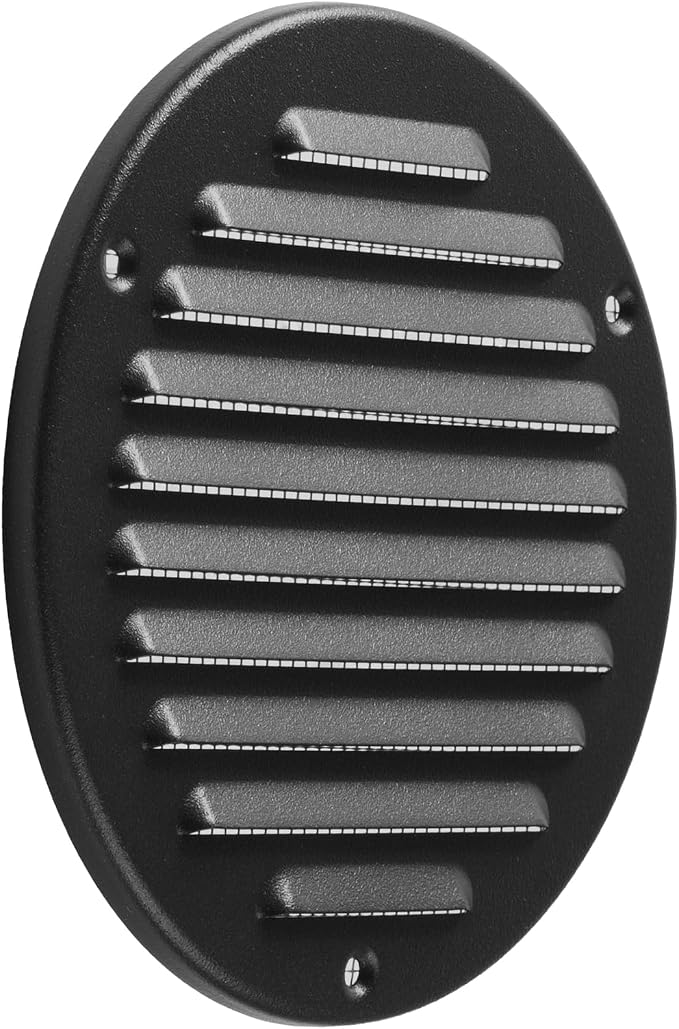 Vent Systems 5 Inch Black Metal Soffit Vent Cover - Image 8