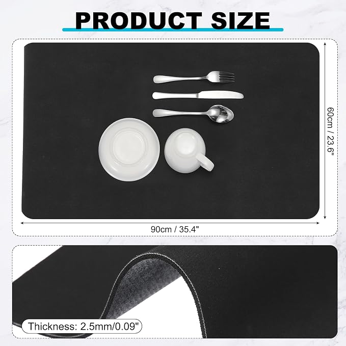 uxcell Silicone Mats for Kitchen Counter, 35.4" x 23.6" Non-Slip Countertop - Image 2