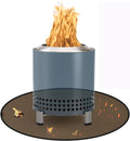 Anze 20" Tabletop Fire Pit Mat, 4 Layers Round Fireproof Mat Campatible by Anze