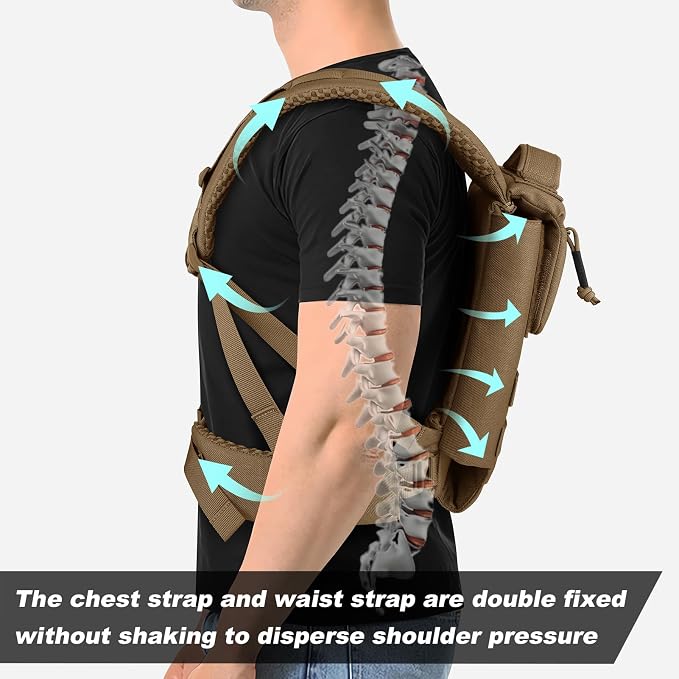 PETAC GEAR Upgraded Weighted Backpack Rucking Backpack - Image 4