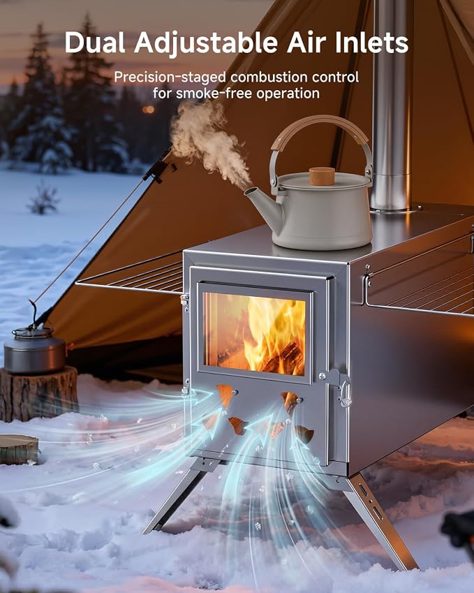 Sauna Hot Tent Stove, Camping Wood Burning Stove - Image 5