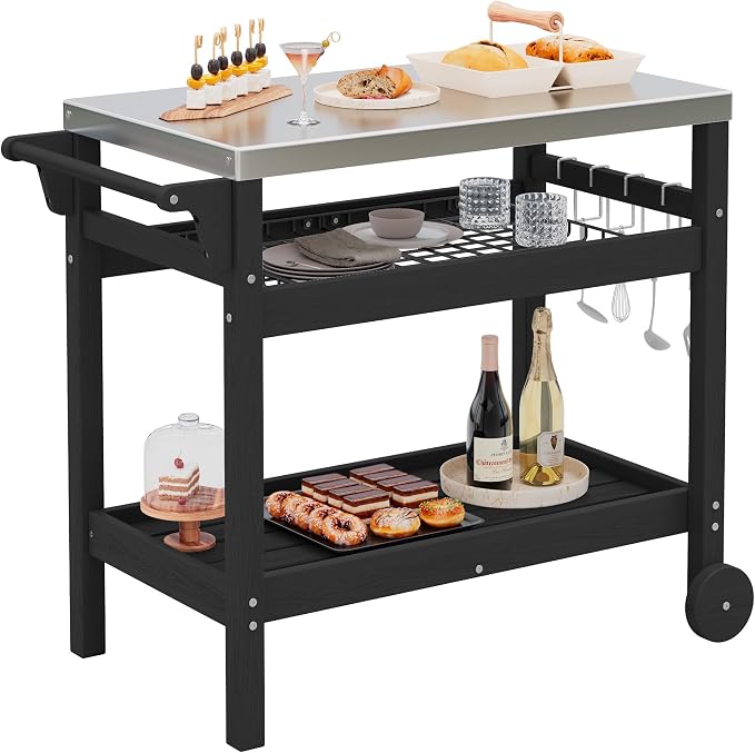 SERWALL Outdoor Grill Cart Table by SERWALL