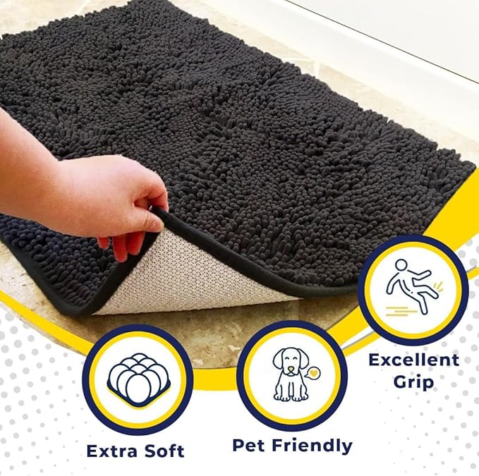 Muddy Mat® Shown on TV – Super Absorbent Door Mat Indoor, Microfiber Quick Dry - Image 3