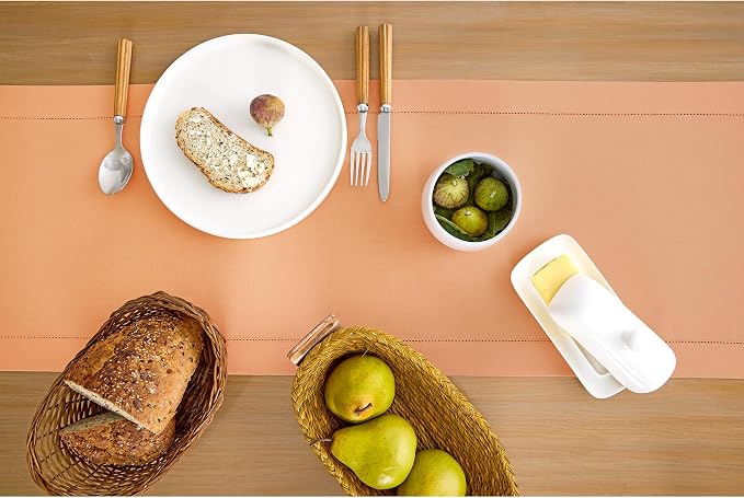 Solino Home Cotton Linen Table Runner 90 Inches Long - Image 3