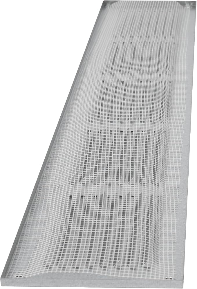 Repa Market Air Vent Cover 20x4 Inch Black Galvanized Steel Louvered Grill Cover - Image 8