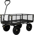 BILT HARD 400 lbs 10" Rubber Tires Steel Garden Cart by BILTHARD