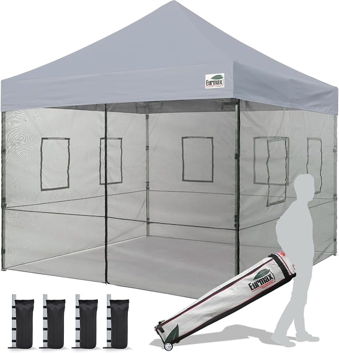 Eurmax USA 10'x10' Pop-up Canopy Tent Commercial Instant Canopies by Eurmax