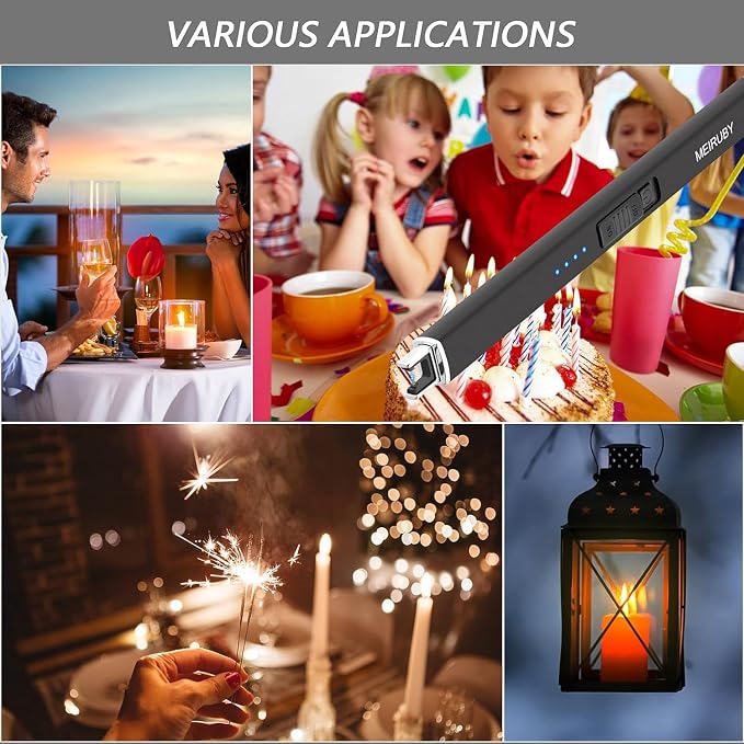 MEIRUBY 2 Pack Electric Candle Lighter, Christmas Stocking Stuffers Gifts - Image 7